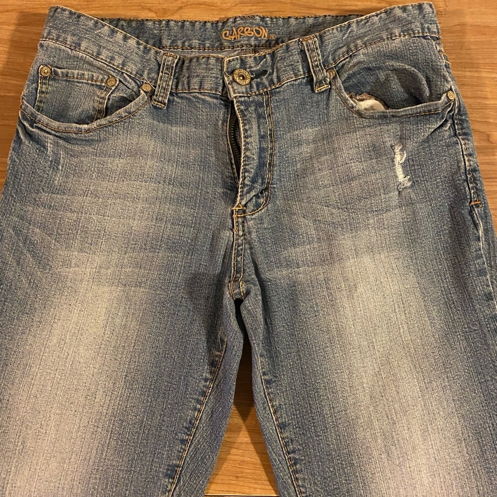 Carbon skinny jeans